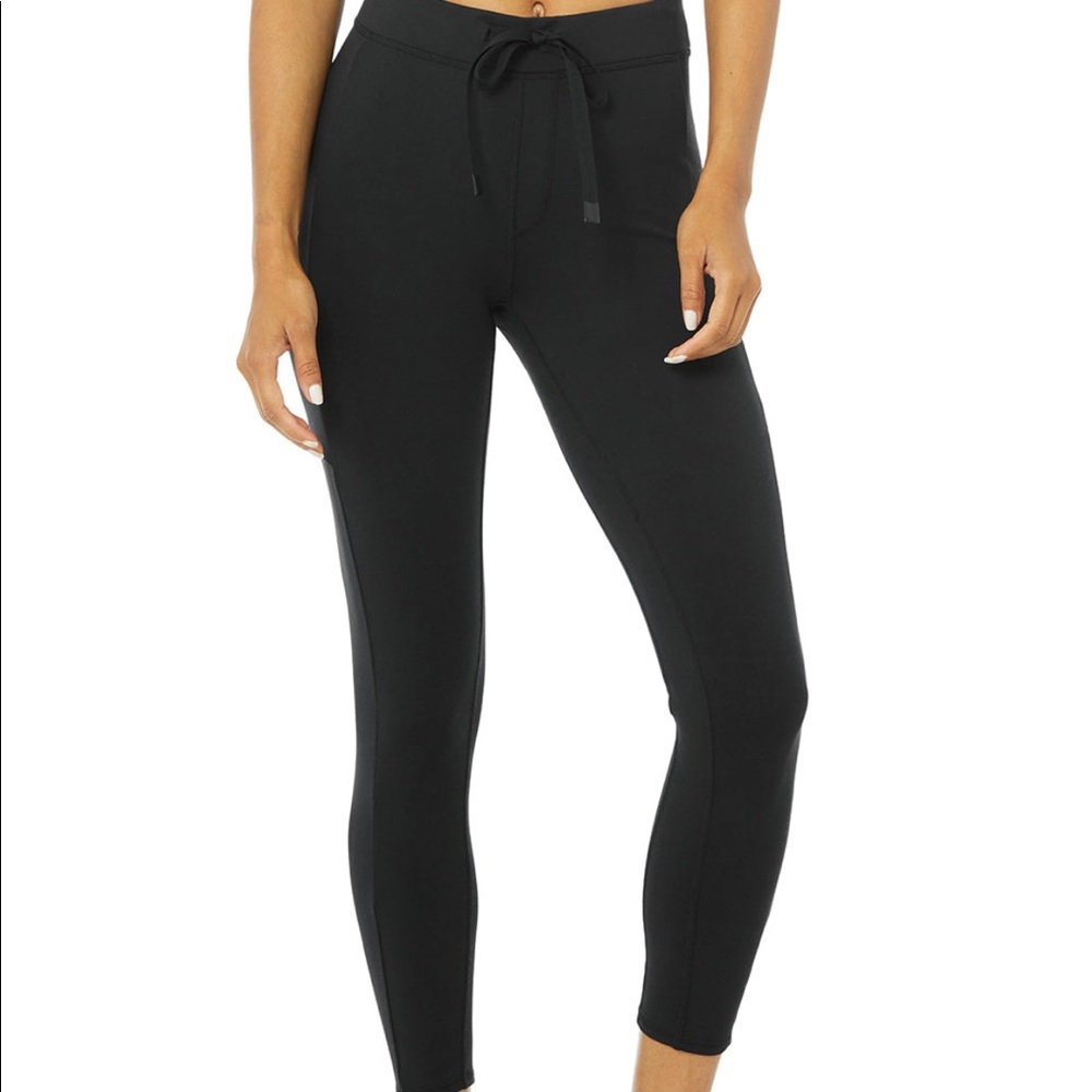 Aloyoga 7/8 High-Waist Checkpoint Legging - Black size S